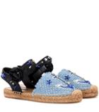 Dolce & Gabbana Embellished Raffia Espadrilles