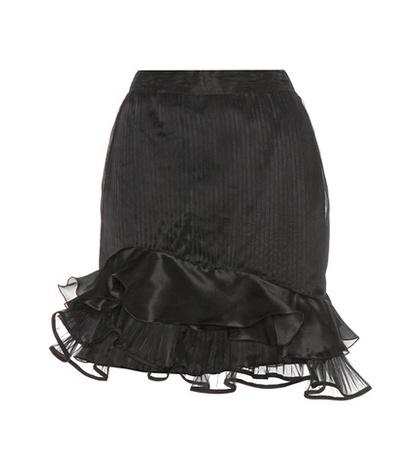 Isabel Marant Vendel Pleated Silk-blend Skirt