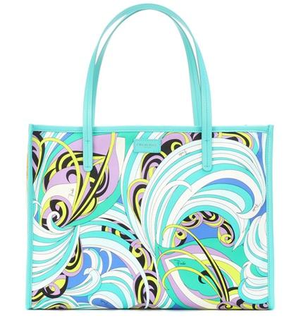 Emilio Pucci Printed Twill Shopper
