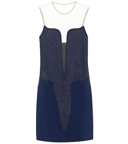 Stella Mccartney Fringed Crêpe Minidress