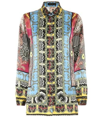 Etro Printed Silk-satin Shirt