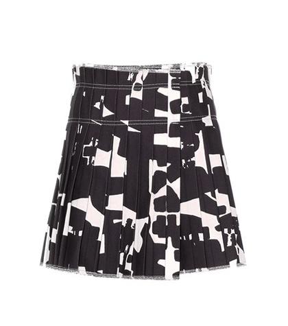 Balmain Kib Printed Cotton Skirt