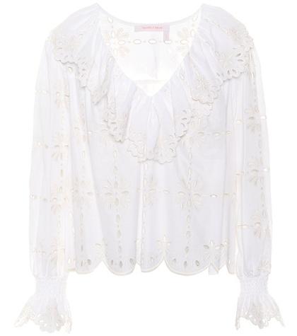 See By Chlo Embroidered Cotton Top