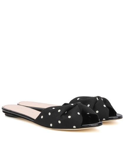 Oscar De La Renta Mia 5mm Polka-dotted Sandals