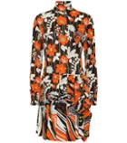 Prada Floral Jersey Minidress