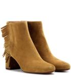 Nina Ricci Babies 70 Fringed Suede Ankle Boots