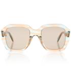 Red (v) Oversized Square Sunglasses