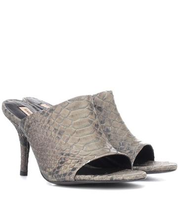 Yeezy Embossed Leather Mules (season 7)