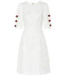Dolce & Gabbana Embroidered Cotton And Silk Dress