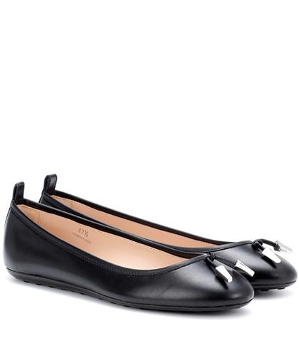 Tod's Leather Ballerinas