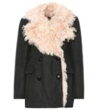 Isabel Marant Berit Fur-trimmed Wool-blend Coat