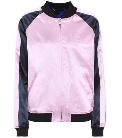 Jimmy Choo Reversible Silk Bomber Jacket