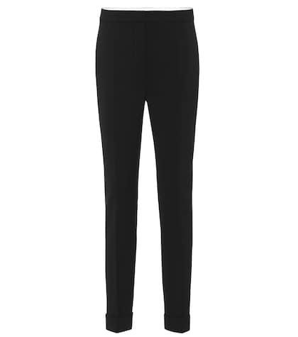 Stella Mccartney High-rise Skinny Stretch Wool Pants