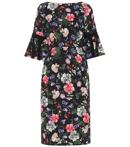 Erdem Alexandra Floral Matelassé Dress