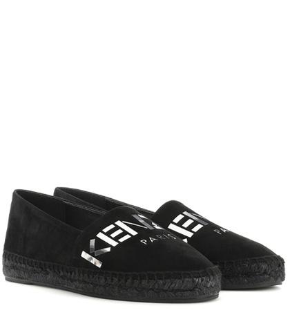 Kenzo Printed Suede Espadrilles