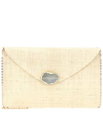 Current/elliott Capri Straw Clutch