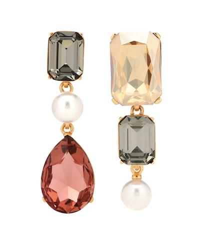 Max Mara Crystal Clip-on Earrings