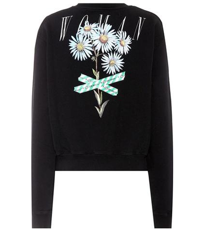 Off-white Printed Cotton Jersey Sweatshirt