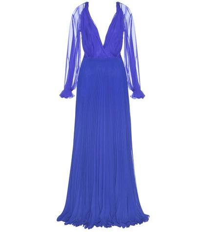 Victoria Beckham Pleated Silk Gown