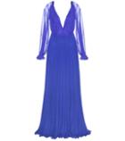Victoria Beckham Pleated Silk Gown