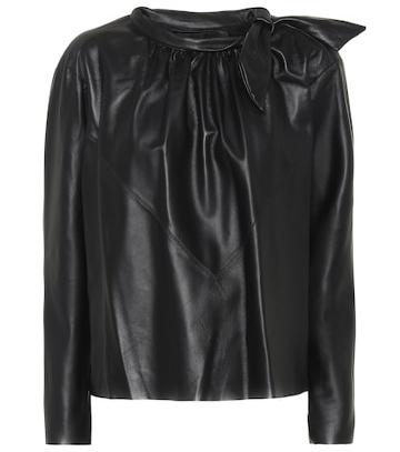 Tibi Chay Leather Shirt