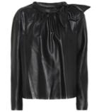Tibi Chay Leather Shirt