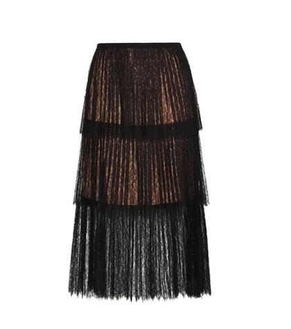 Bower Swimwear Pleated Lace Skirt