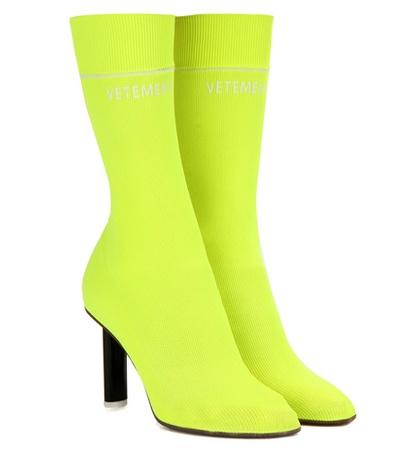Vetements Sock Jersey Ankle Boots