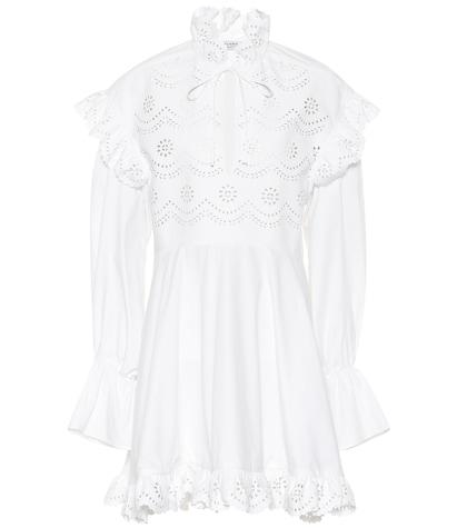 Philosophy Di Lorenzo Serafini Broderie Anglaise Cotton Minidress