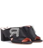 Melissa Odabash Embellished Satin Sandals