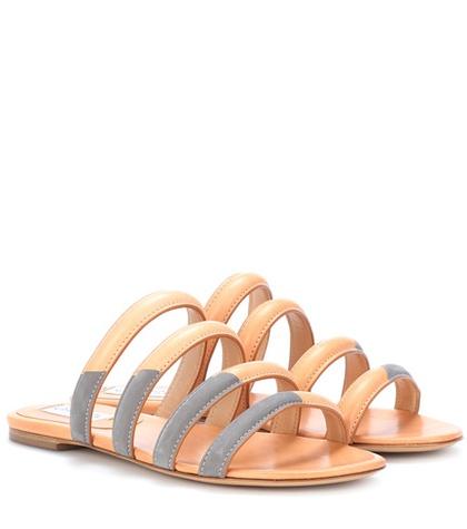 Gabriela Hearst Andersonn Leather And Suede Sandals