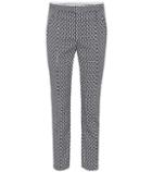 Tory Burch Cropped Block Jacquard Trousers