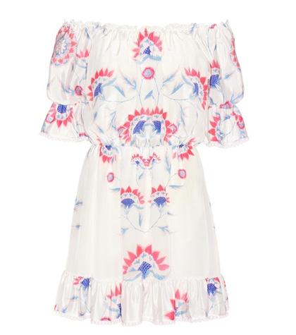 Athena Procopiou Sidre Printed Silk Dress