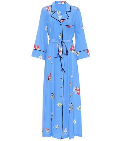 Ganni Joycedale Printed Silk Shirt Dress