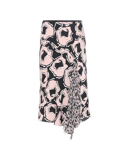 Diane Von Furstenberg Posey Printed Silk Skirt