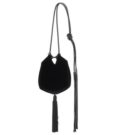 Saint Laurent Small Evening Velvet Bucket Bag