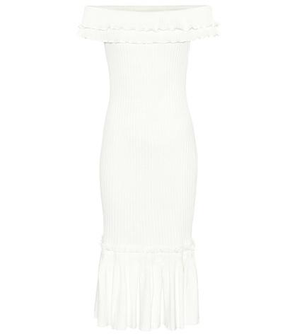 Proenza Schouler Off-the-shoulder Ribbed Dress