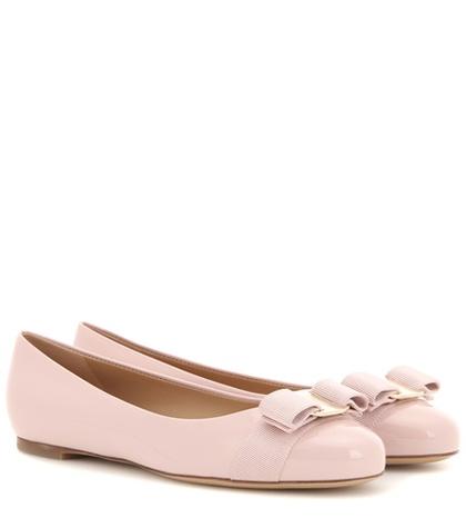 Diane Von Furstenberg Varina Patent Leather Ballerinas