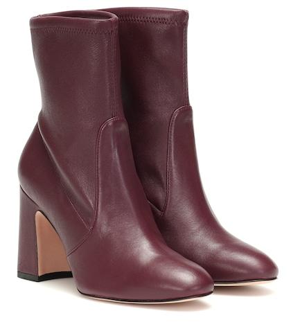 Stuart Weitzman Niki 90 Leather Ankle Boots