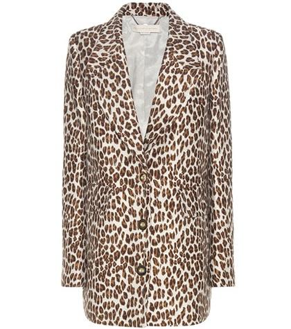 Stella Mccartney Wool-blend Jacquard Coat