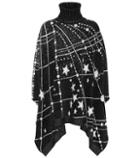 Saint Laurent Constellation Jacquard Poncho