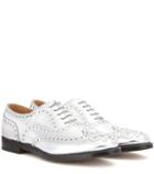 Vika Gazinskaya Burwood Metallic Leather Brogues