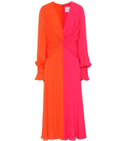 Carolina Herrera Silk Midi Dress