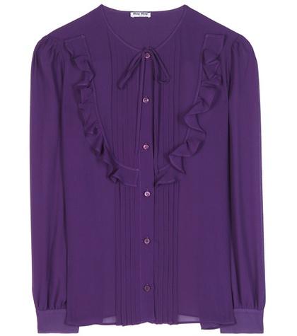 Jimmy Choo Ruffled Silk Blouse