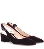 Gianvito Rossi Exclusive To Mytheresa.com – Amee Velvet Slingback Pumps