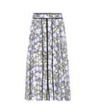 Carolina Herrera Floral-printed Stretch-cotton Skirt
