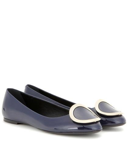 Roger Vivier Morbida Patent Leather Ballerinas