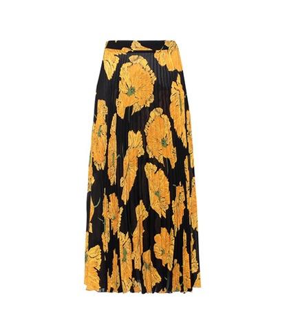 Gucci Printed Pleated Skirt