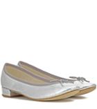 Repetto Jane Metallic Leather Ballerinas