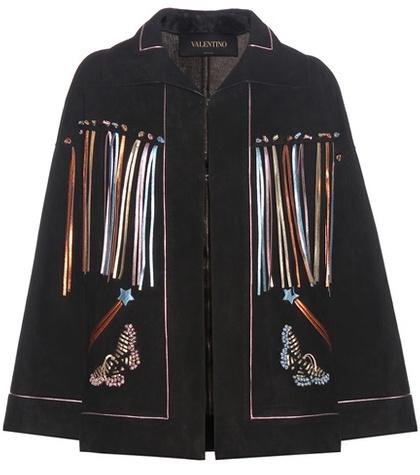 Valentino Metallic Suede Jacket